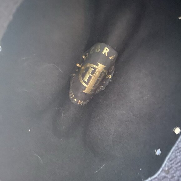 Kids Western Black Cowboy Hat Wool Small - Picture 4 of 6